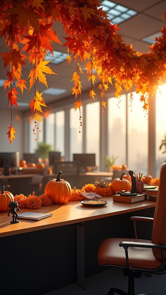 vibrant fall leaf garlands