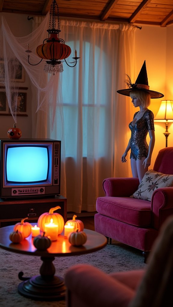 vintage costumes as decor