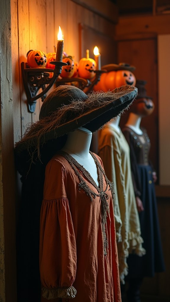 vintage halloween costume displays