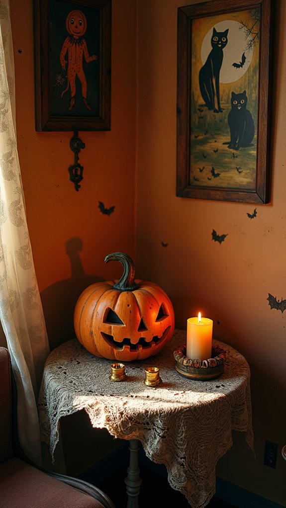 vintage halloween wall decor