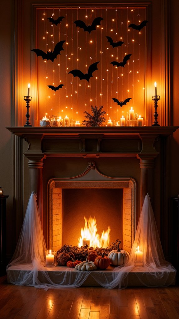 whimsical bat silhouettes decor