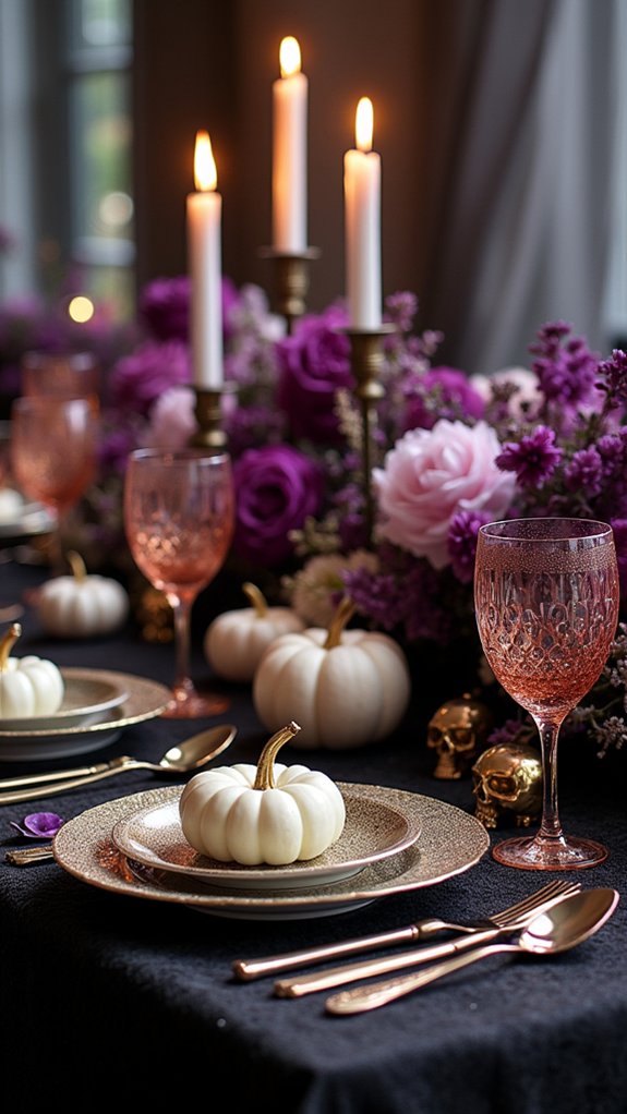 whimsical chic halloween table