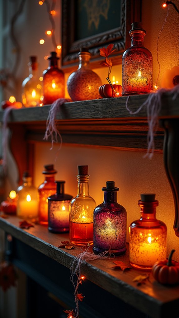whimsical colorful potion decor