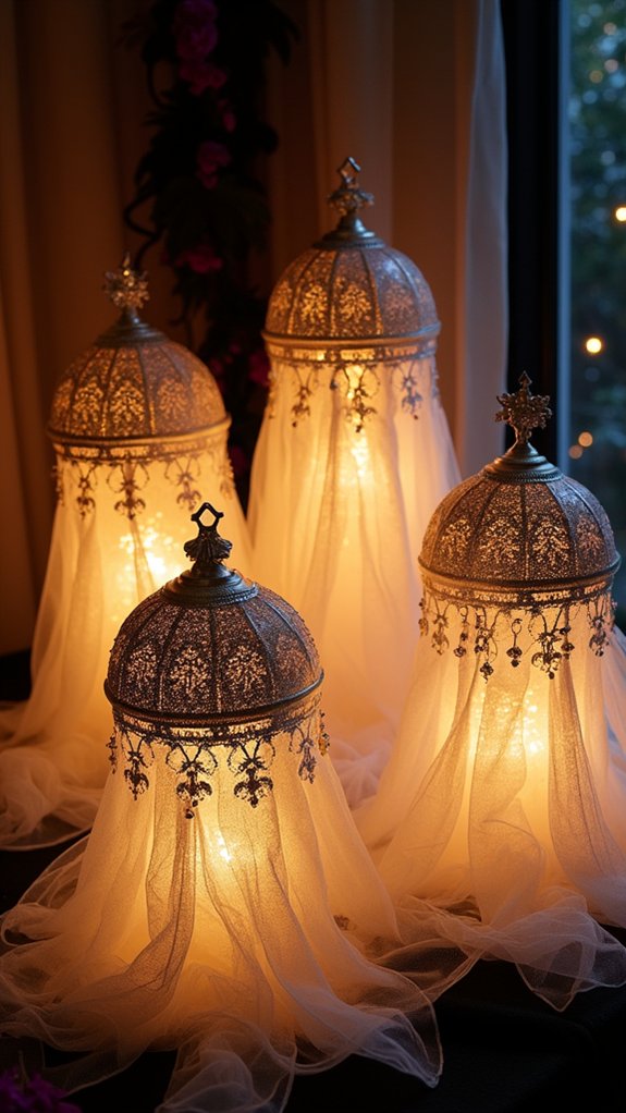 whimsical ghost lantern decorations
