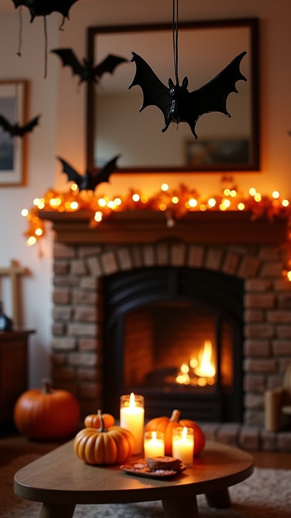 whimsical halloween bat decor
