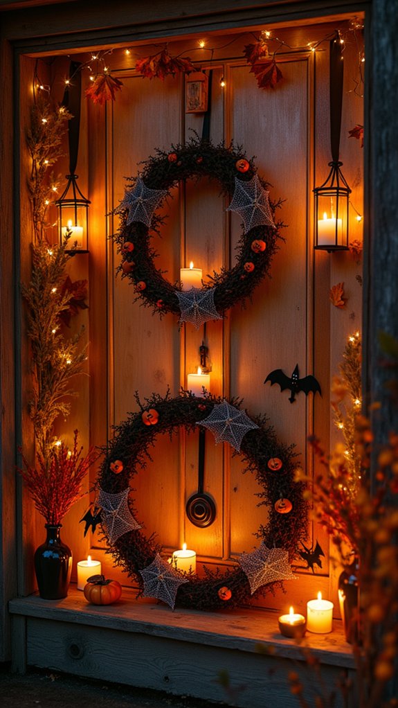 whimsical halloween decor wreaths