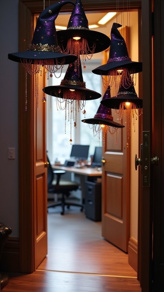 whimsical halloween office decor