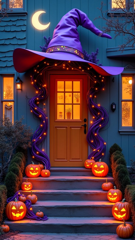 whimsical halloween witch d cor