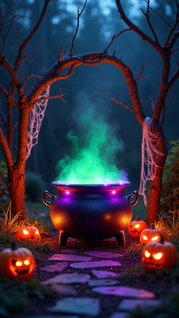 witch s cauldron halloween display