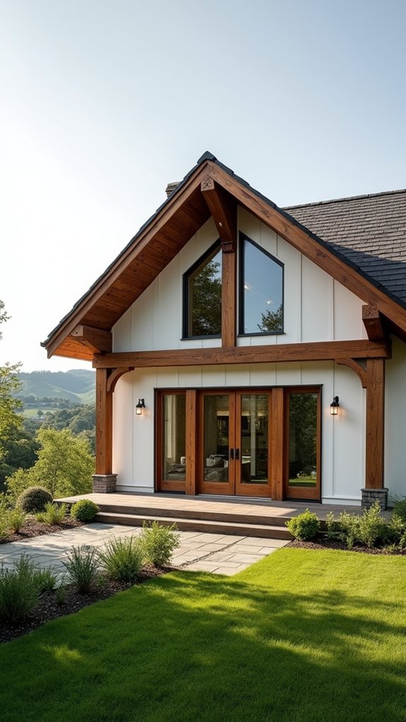 artistic wooden farmhouse design