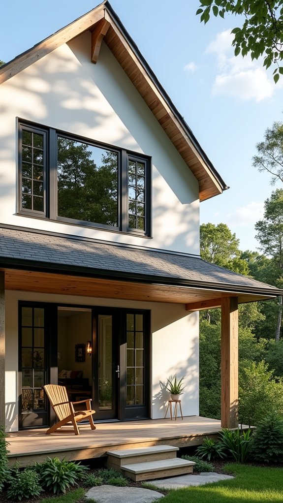 bold black frame windows