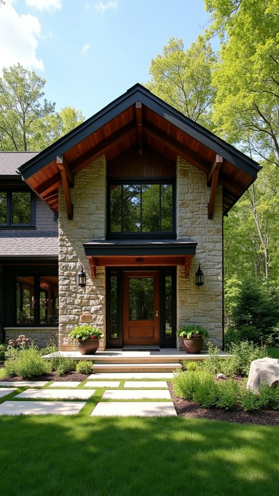 bold black meets natural tones