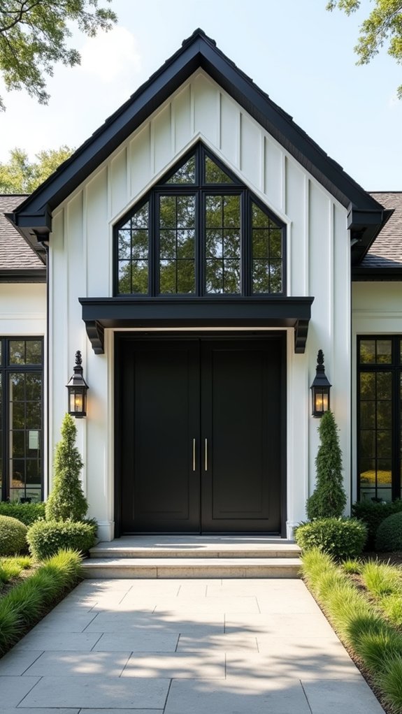 bold black trim elegance