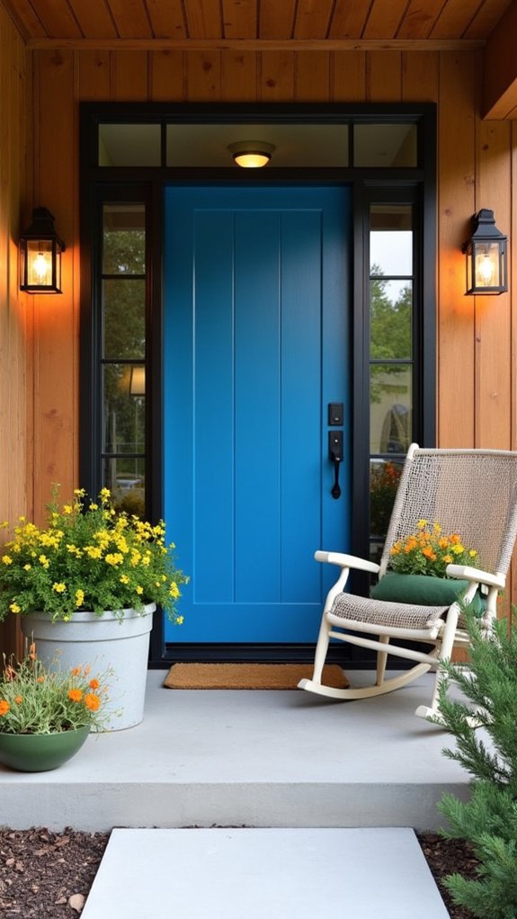bold colorful statement door