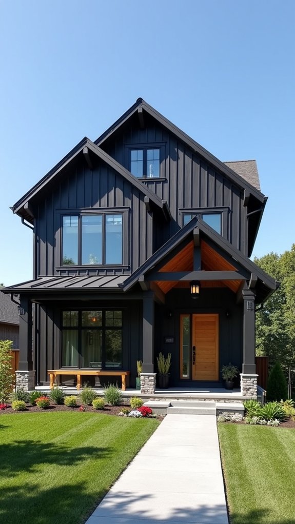 bold facade bright trim