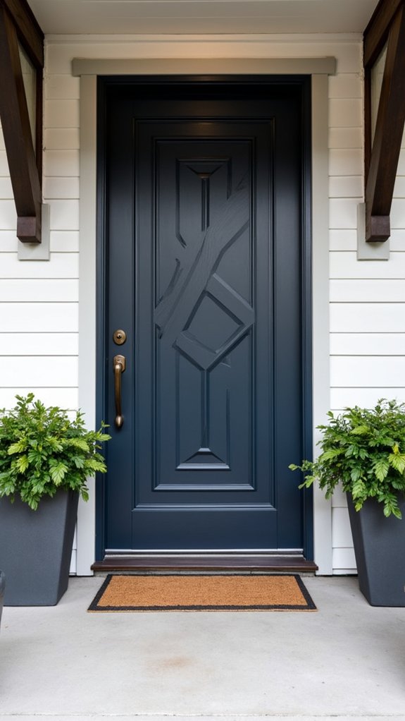 bold geometric farmhouse entryway