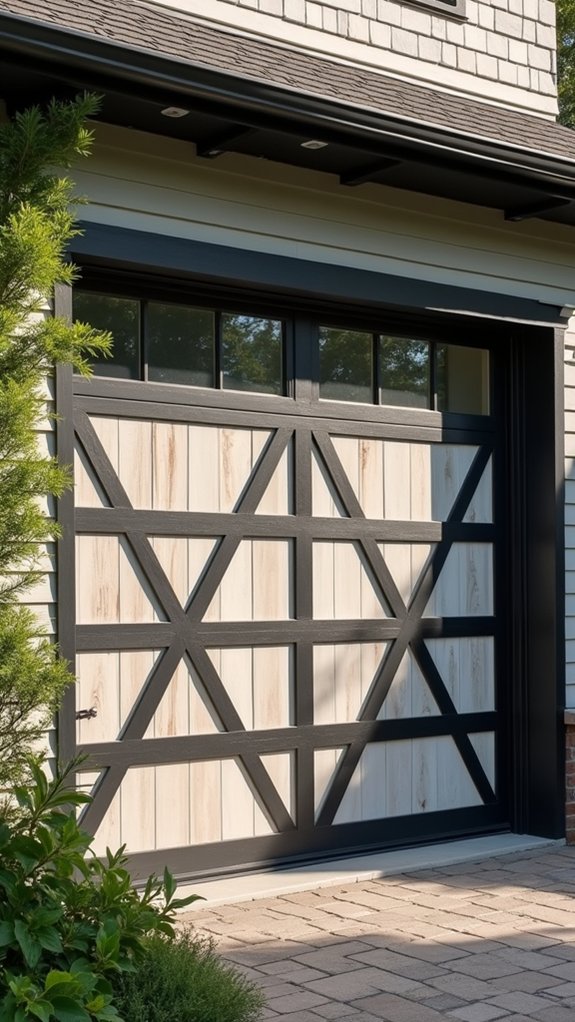 bold geometric garage designs