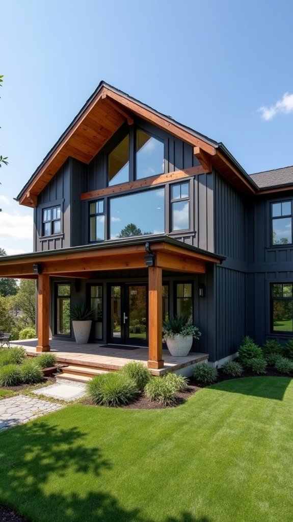 bold gray warm wood