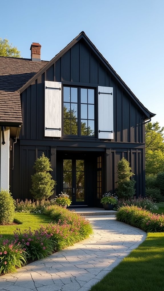 bold modern black exterior