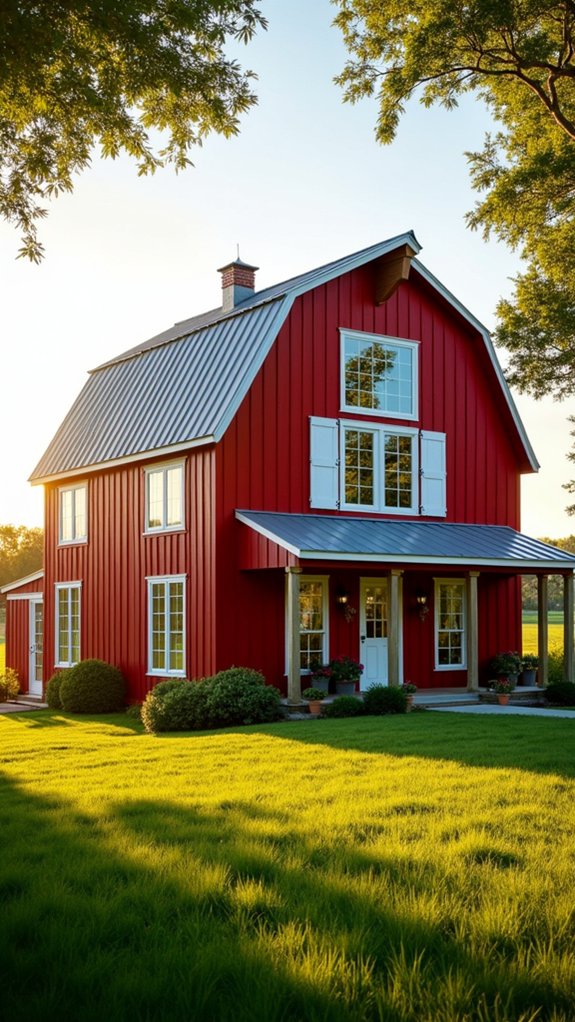 bold red barn exterior