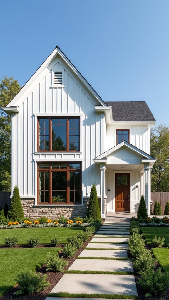 bright white stone exterior