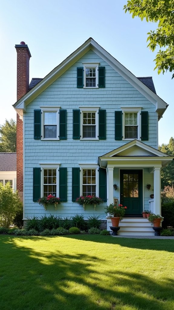 charming blue farmhouse aesthetics