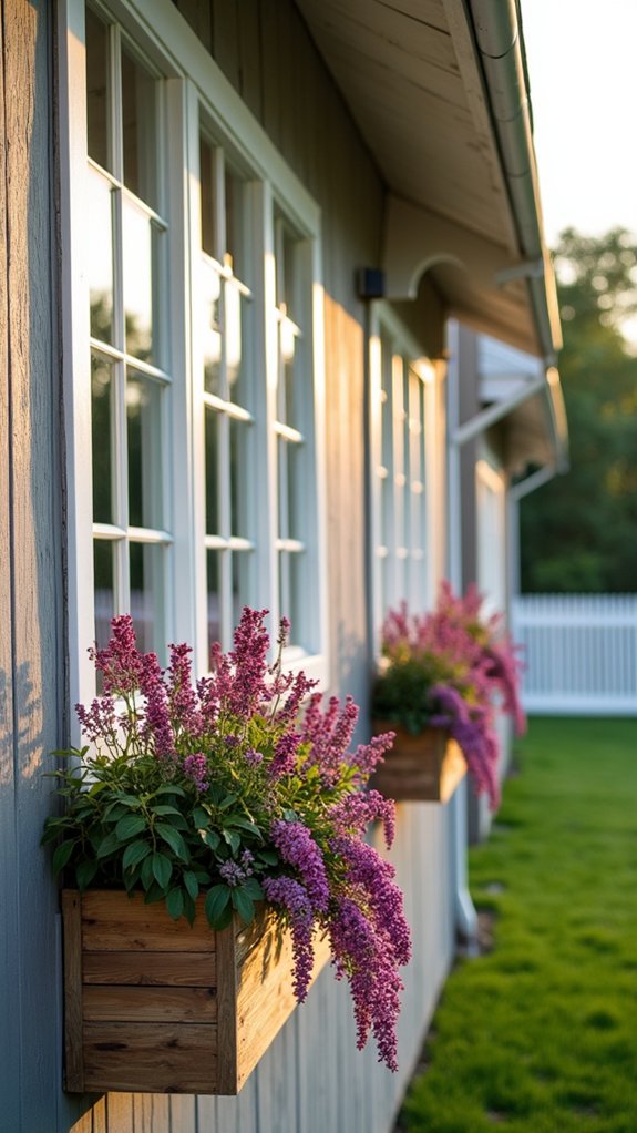 charming colorful window boxes