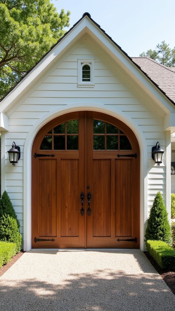 charming customized arched doors