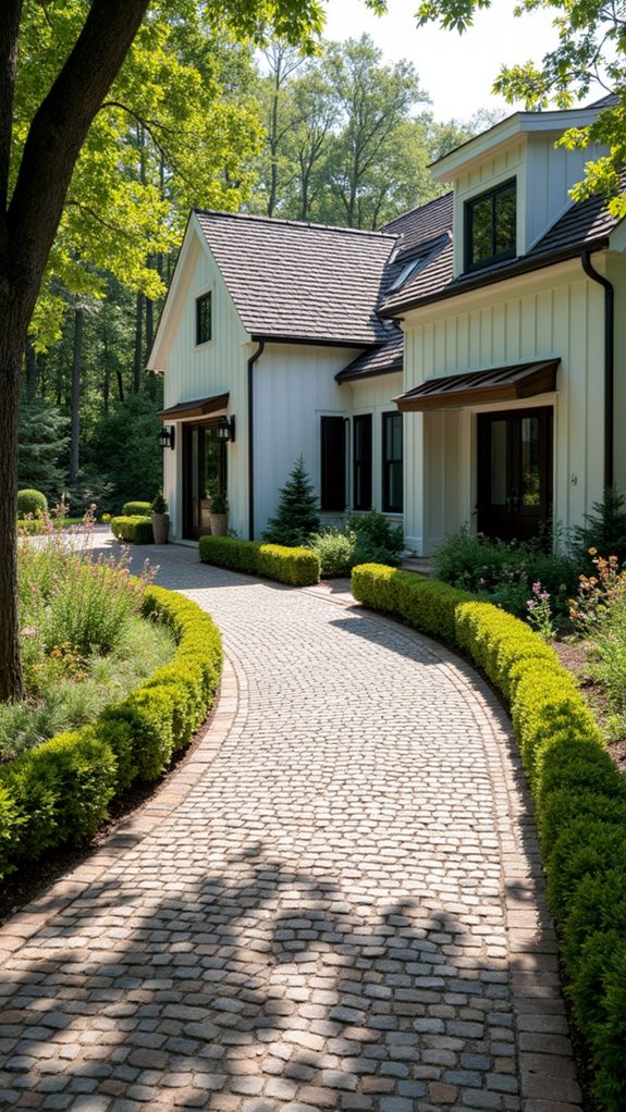 charming durable cobblestone driveways