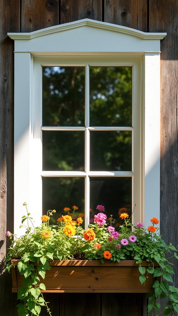 charming farmhouse window boxes