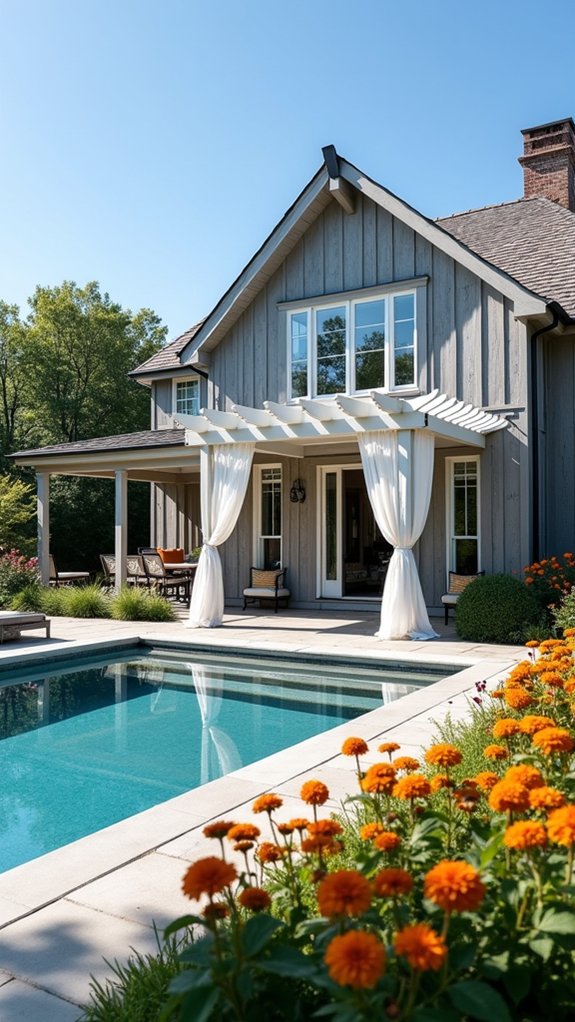 charming farmhouse with pergola