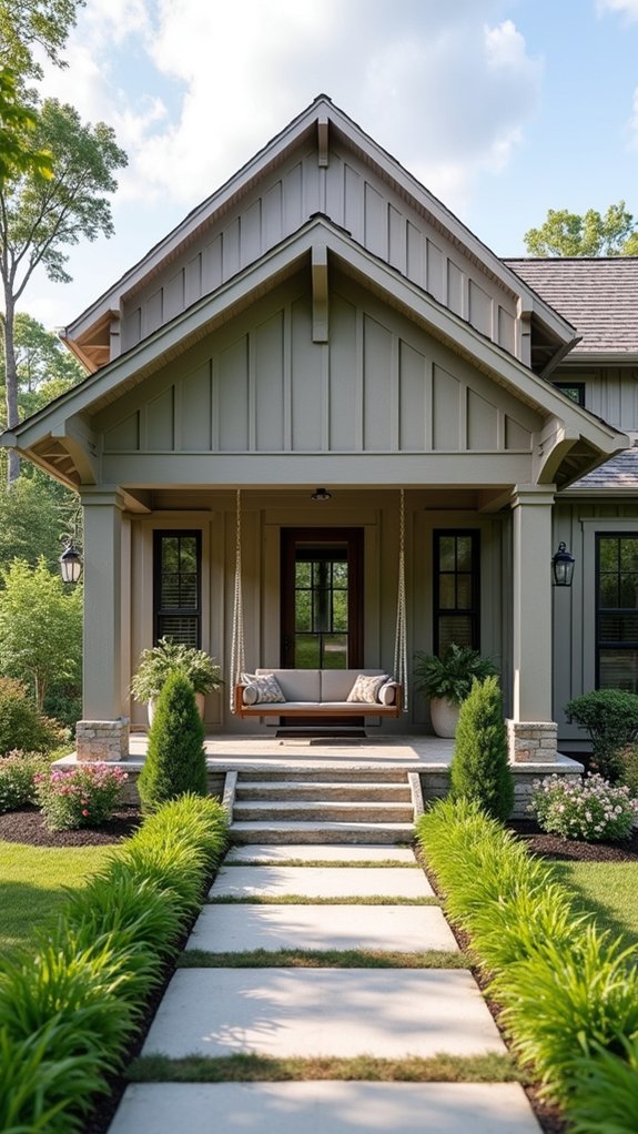charming greige porch swing