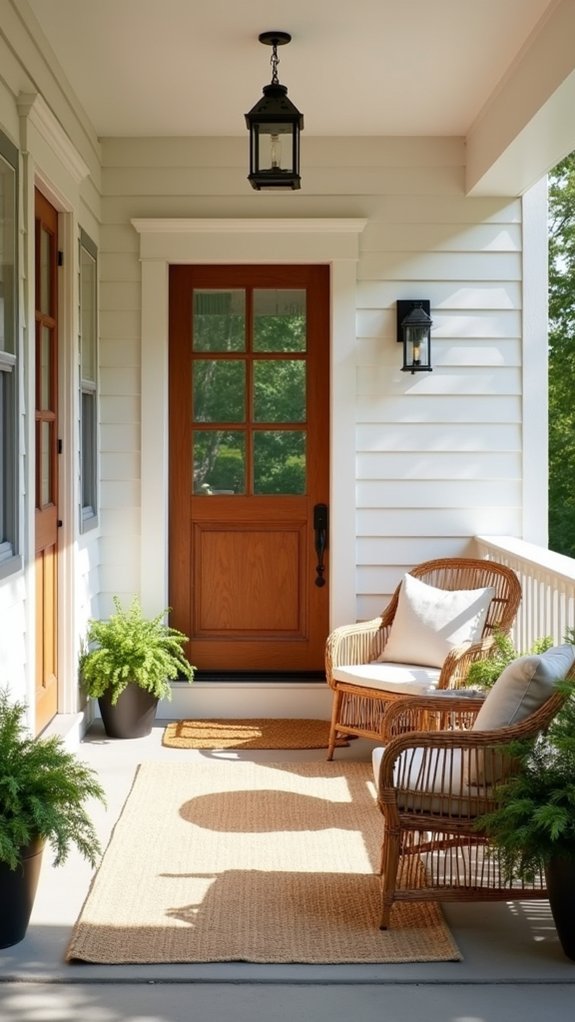 charming lantern style porch lighting