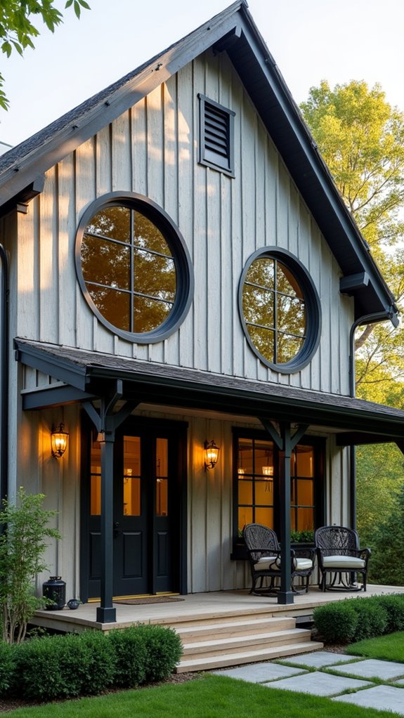 charming round windows enhance design