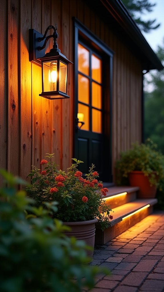 charming rustic outdoor illumination