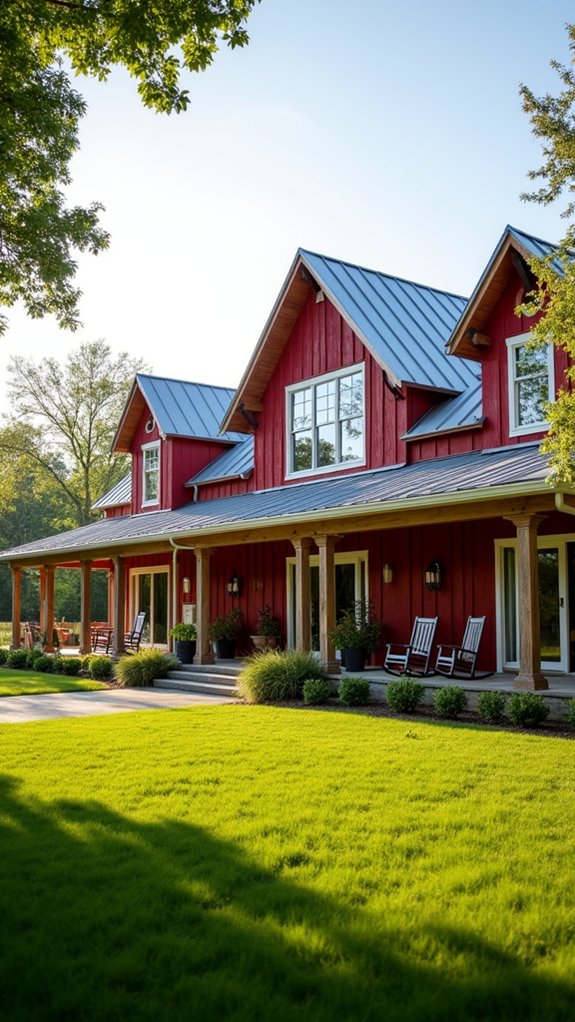 charming rustic red barn