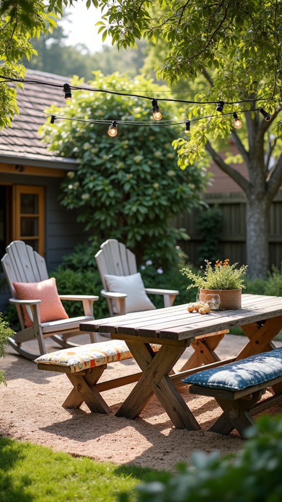 charming vintage garden seating