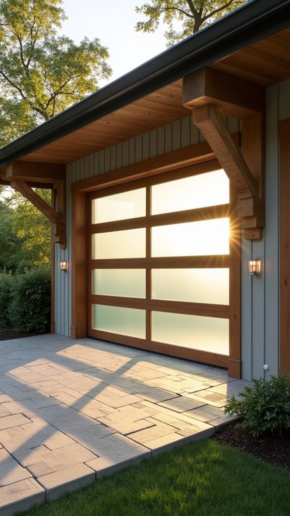 chic glass wood fusion