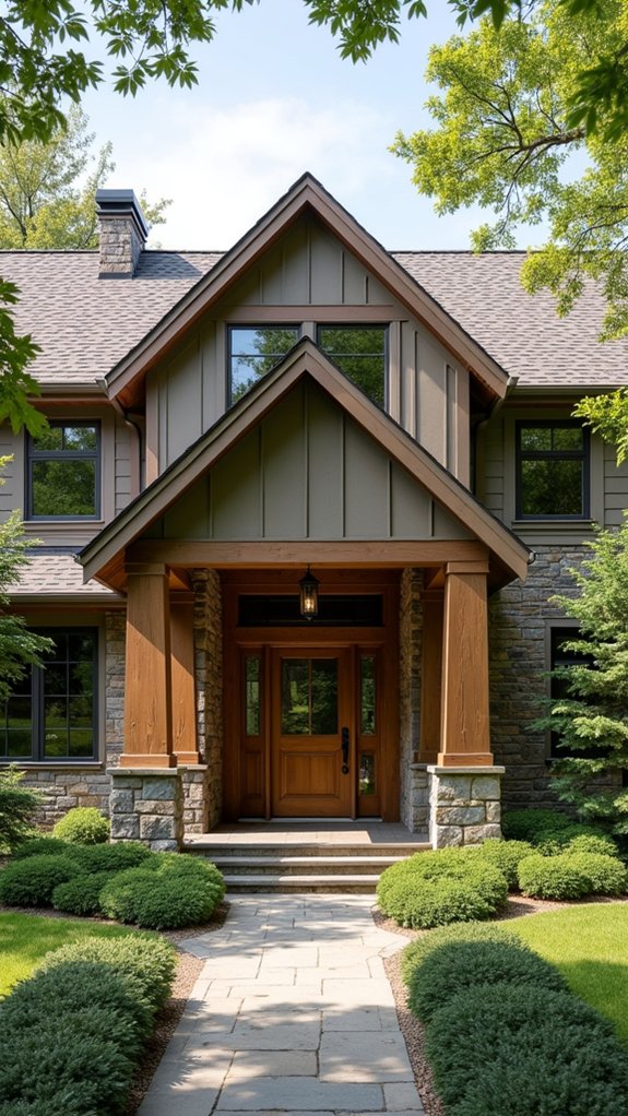 colorful wood and stone harmony
