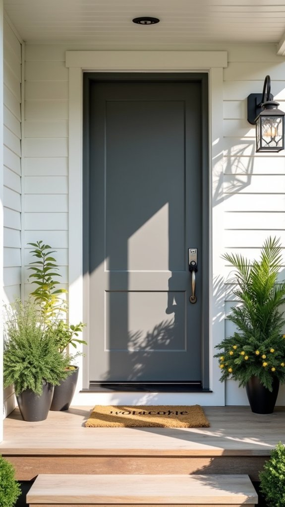 contemporary gray entryway appeal