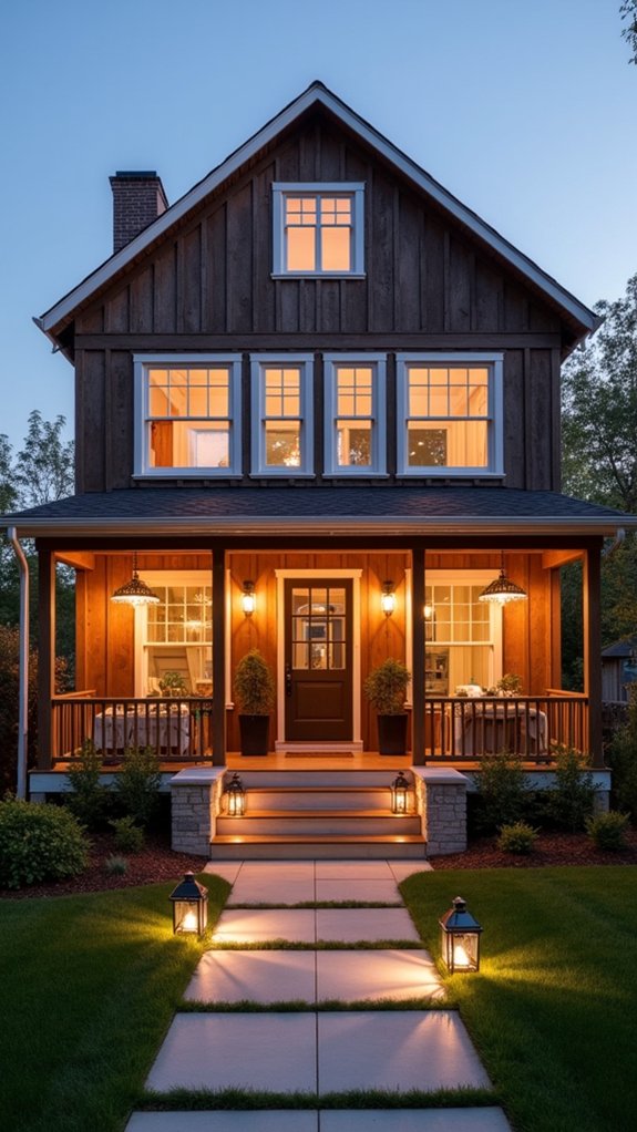 contemporary lighting enhances atmosphere