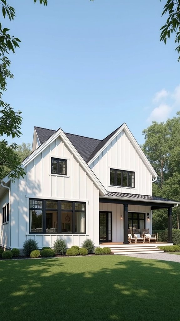 contrasting trim enhances elegance