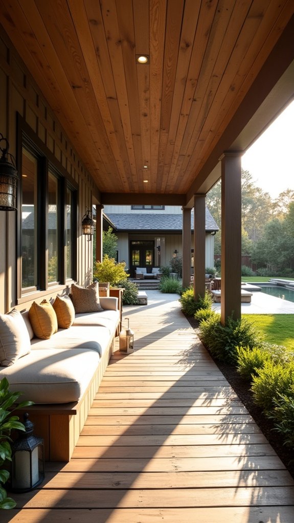 cozy built in seating area