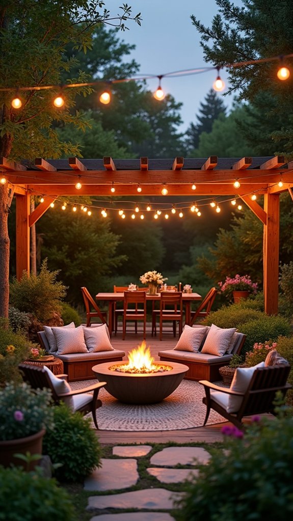 cozy farmhouse evening ambiance