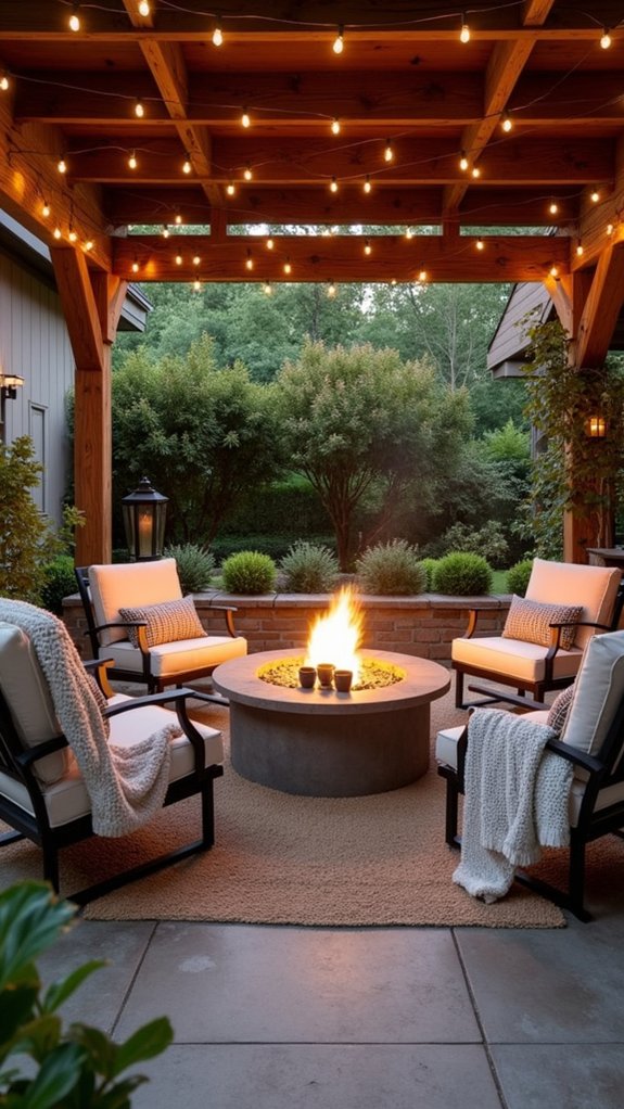 cozy gatherings by fire