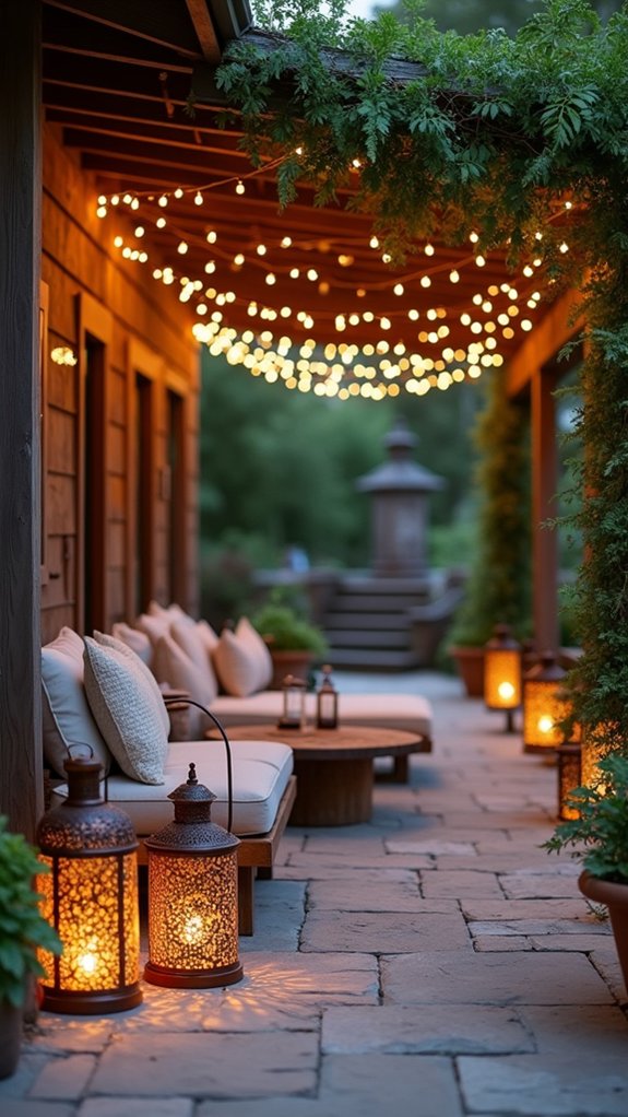 cozy outdoor ambiance creation