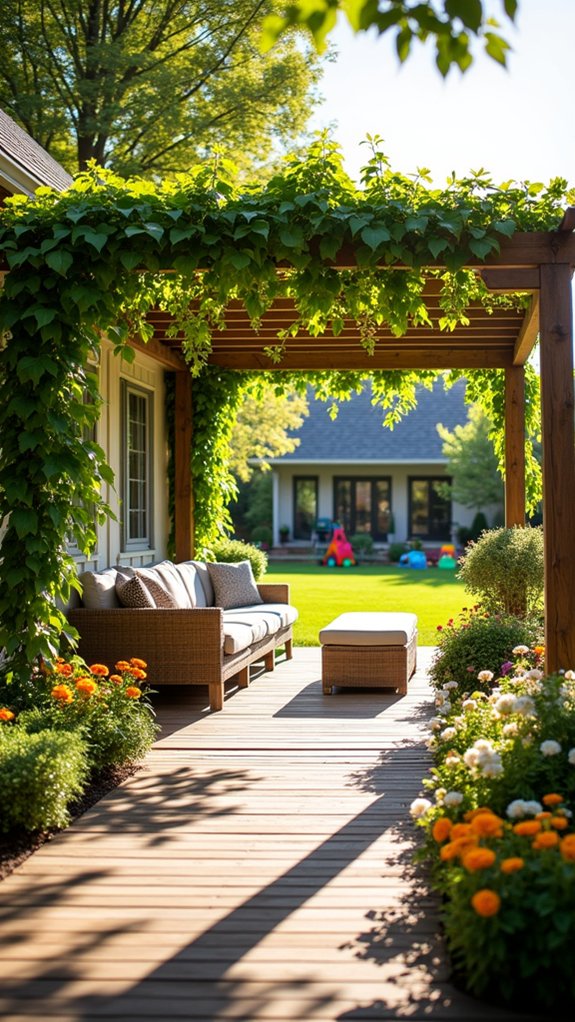 cozy outdoor gathering space