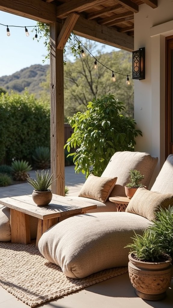 cozy outdoor lounge chairs