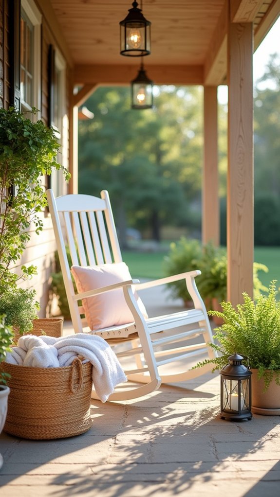 cozy porch swing charm