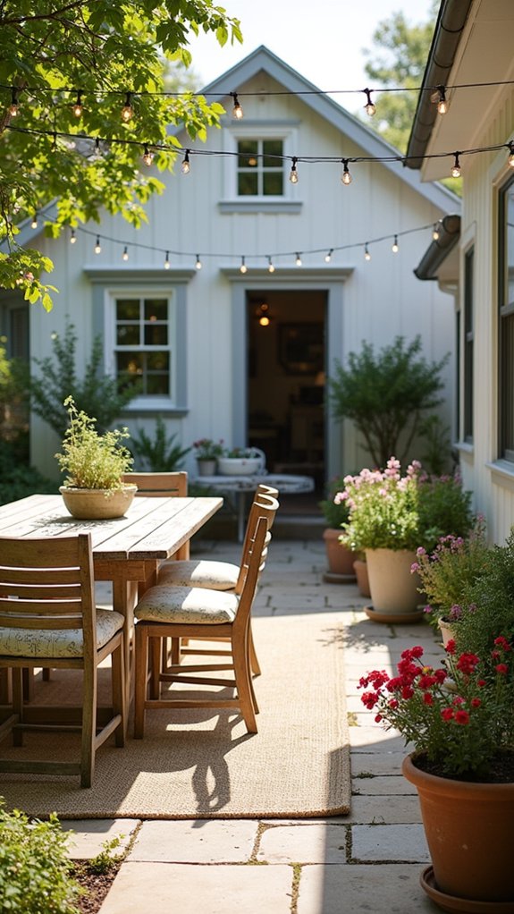cozy vintage outdoor retreat